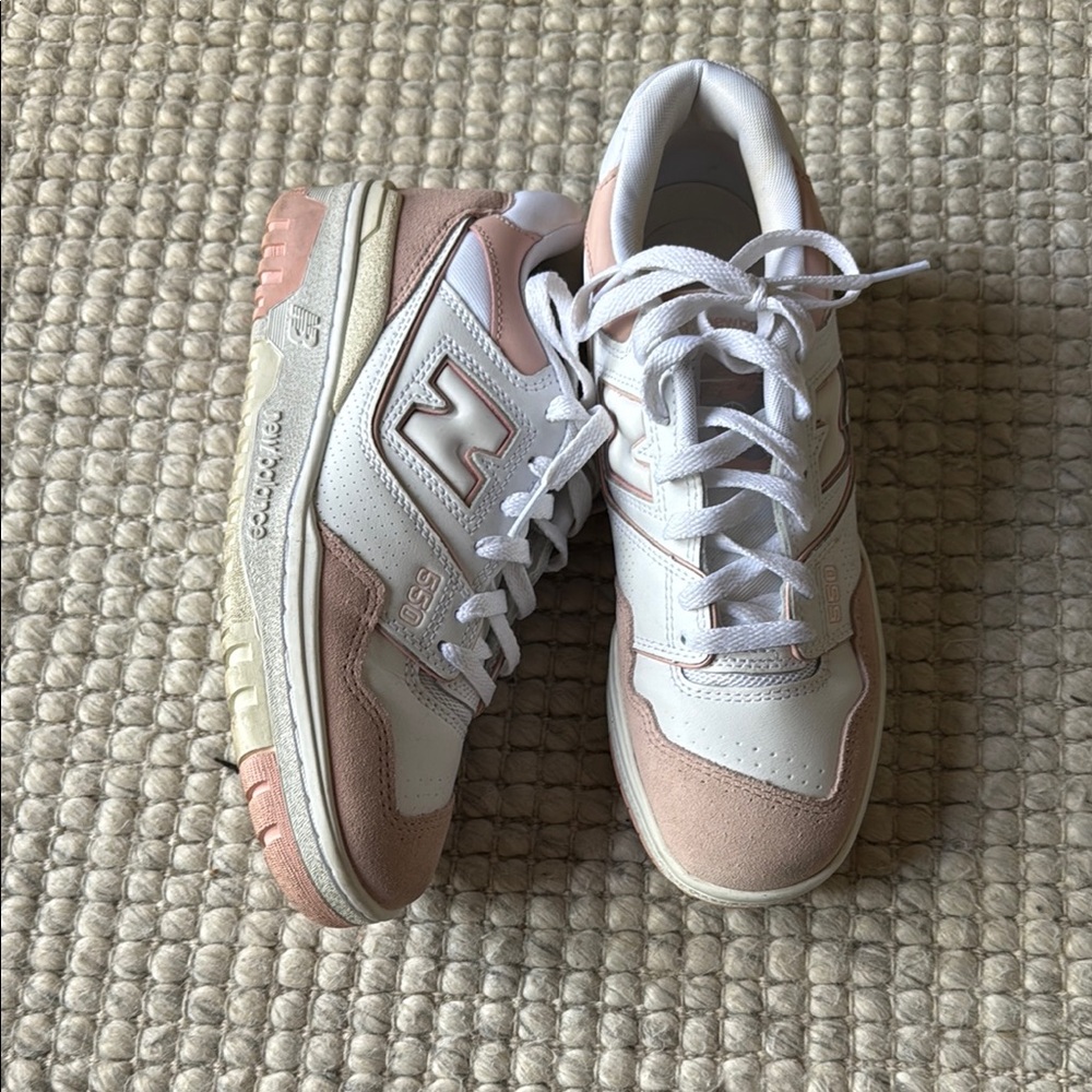 New Balance 550 White and Pink